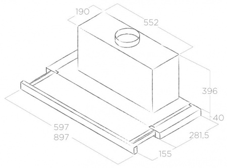 Elica ELITE 35 GRIX/A/60 Elica ELITE 35 GRIX/A/60