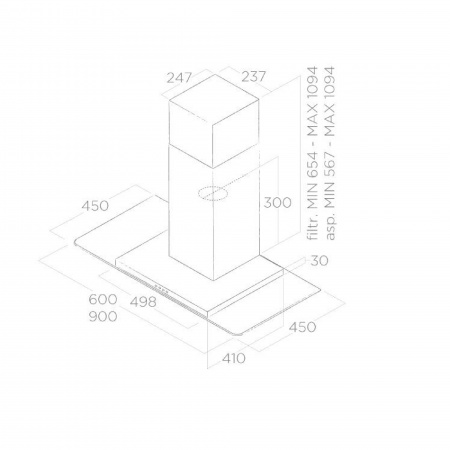 Elica FLAT GLASS IX/A/60
